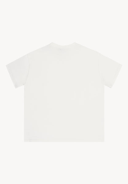 BOW cream T-shirt with bow print