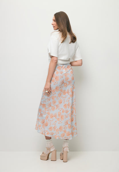 Light blue BREE viscose midi skirt