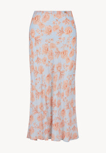Light blue BREE viscose midi skirt