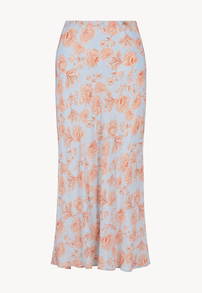 Light blue BREE viscose midi skirt