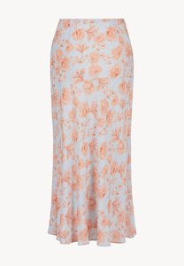 Light blue BREE viscose midi skirt