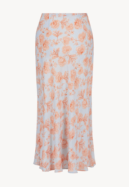 Light blue BREE viscose midi skirt