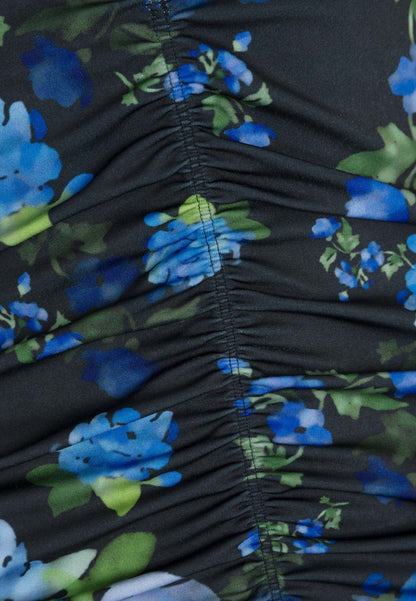 Black midi dress with turtleneck BRIDGEE