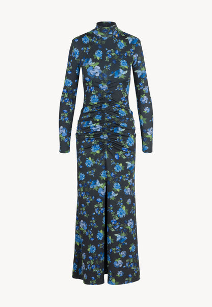 Black midi dress with turtleneck BRIDGEE