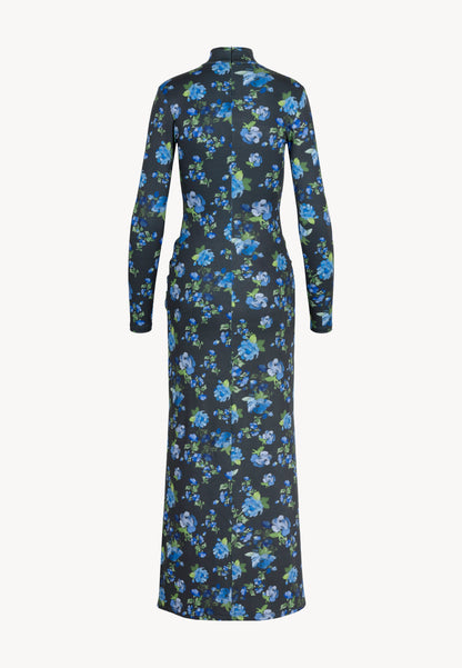 Black midi dress with turtleneck BRIDGEE