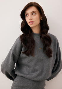 CAGLIARI graphite knit dress