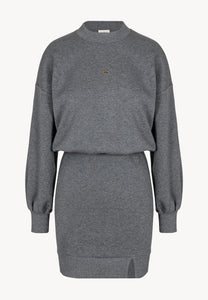 CAGLIARI graphite knit dress