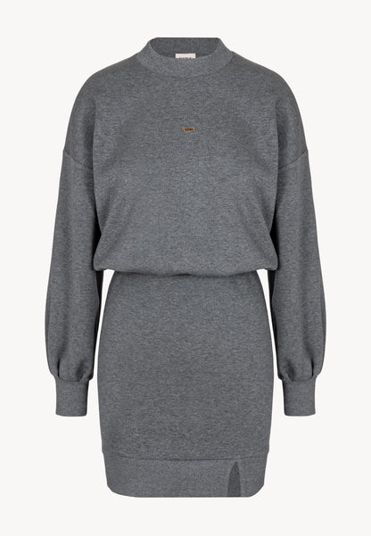 CAGLIARI graphite knit dress