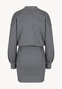 CAGLIARI graphite knit dress
