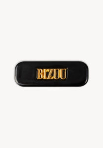 Black CATTA hair clip with logo