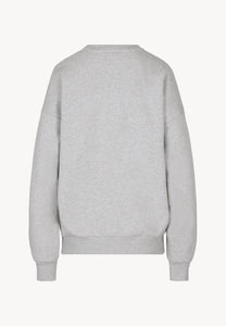 Gray sweatshirt with printed collar COLLIER