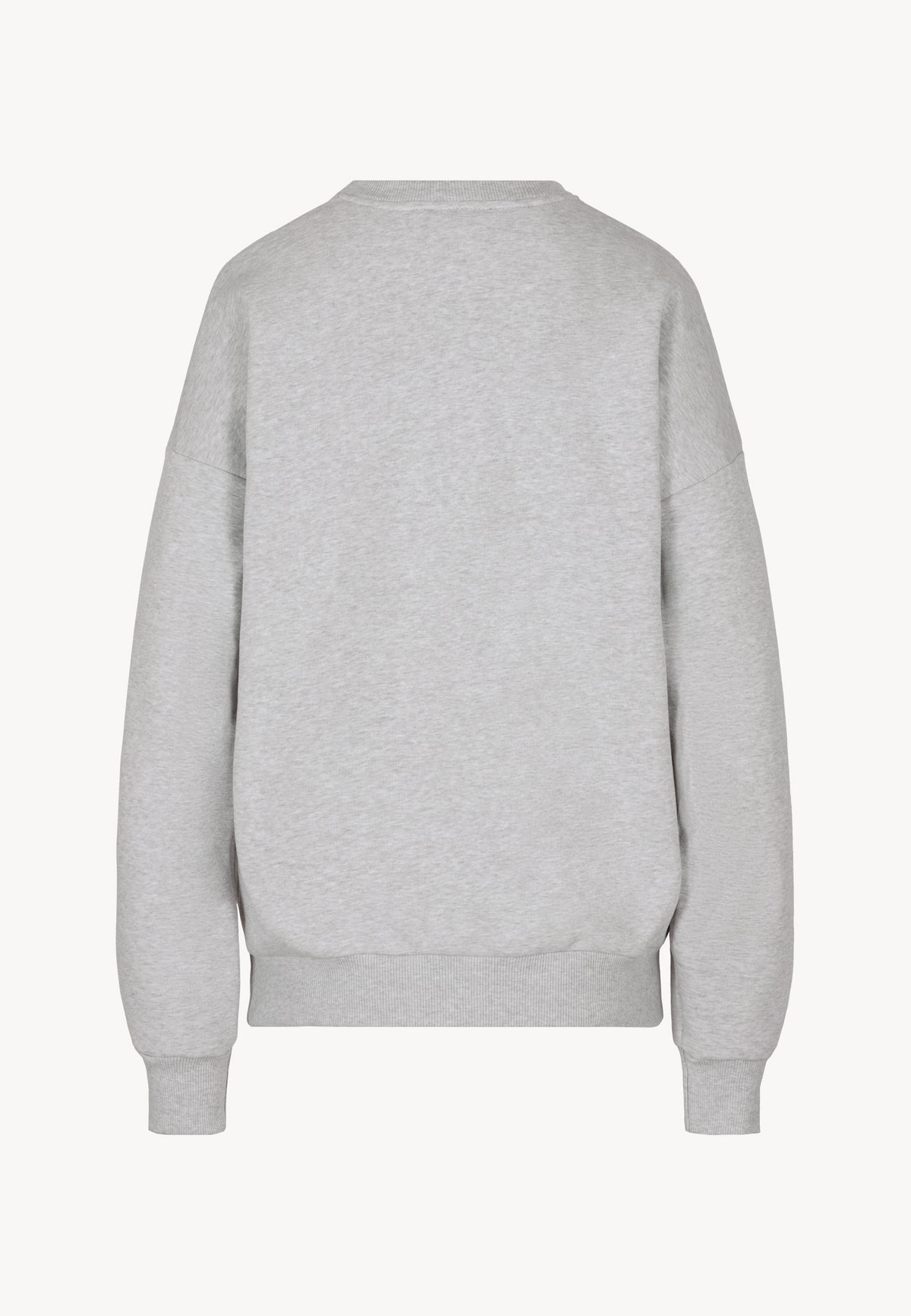 Back view of the gray COLLIER sweatshirt.