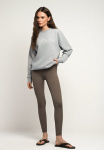 Grey COLLY sweatshirt with a logo label.