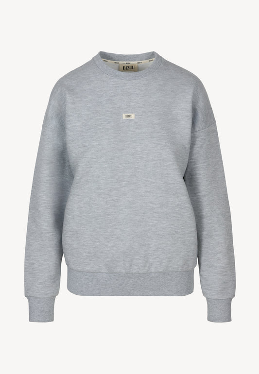 Grey COLLY sweatshirt with a logo label.