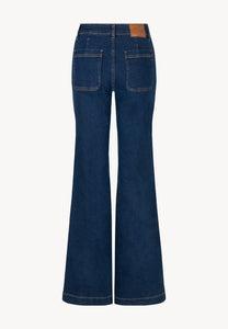Navy blue DELPHI bell-bottom jeans