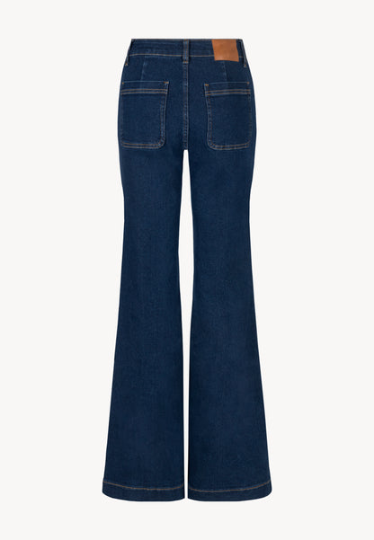 Navy blue DELPHI bell-bottom jeans