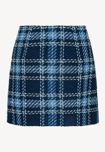 Navy blue mini skirt with decorative buttons DISSA