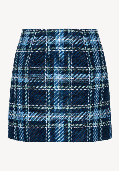 Navy blue mini skirt with decorative buttons DISSA