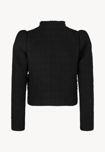 Black blazer with decorative collar DITAS