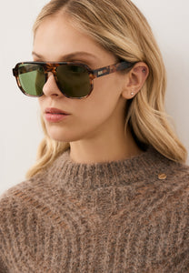 Eyeglasses with green lenses MISTRETTA brown