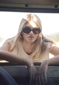 Sunglasses with round frame ENNA black