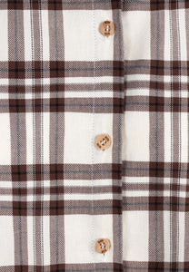Beige checkered shirt FALBI