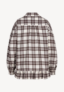 Beige checkered shirt FALBI