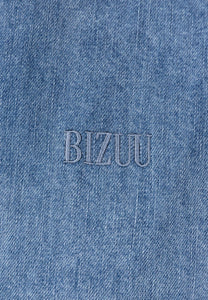 Denim FALBI shirt with a decorative ruffle