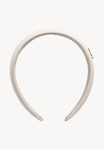Beige FALLON faux leather headband