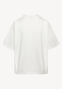 Cream T-shirt with original graphic FANYA