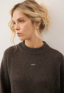 FAROA brown wool sweater