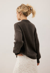 FAROA brown wool sweater