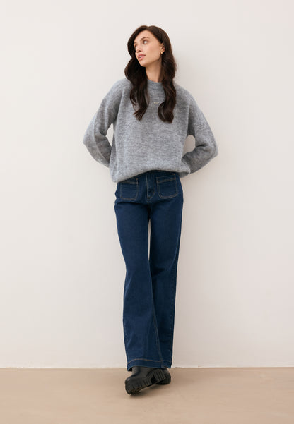 FAROA grey wool sweater