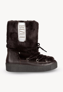 Fur Snow Boots FINN Brown
