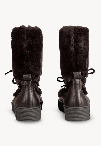 Fur Snow Boots FINN Brown