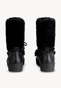 Fur Snow Boots FINN black