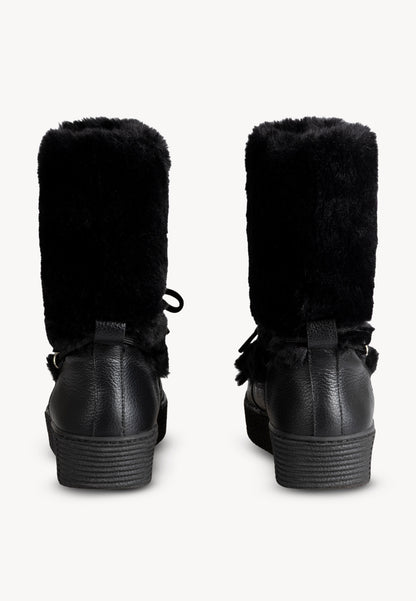 Fur Snow Boots FINN black