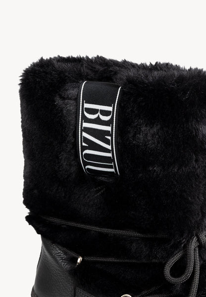 Fur Snow Boots FINN black