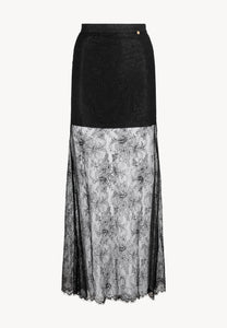 FLACE black lace skirt