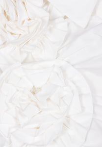 White shirt with decorative flowers FLOWYA