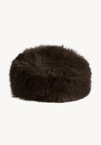 Brown faux fur FURRA hat.