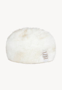 Cream faux fur FURRA hat.