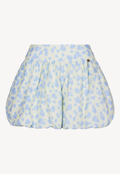 Cream cotton GIRONA shorts in an original print