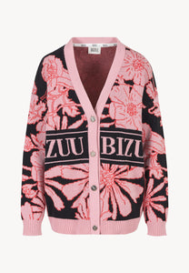 Black cardigan with original print HYLES