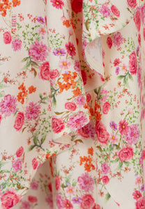 Envelope dress with decorative frill ISLAY multicolor