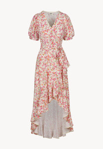 Envelope dress with decorative frill ISLAY multicolor