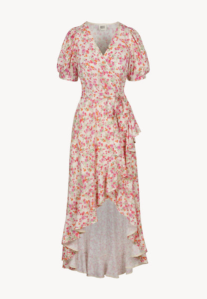 Envelope dress with decorative frill ISLAY multicolor