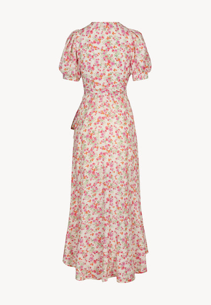 Envelope dress with decorative frill ISLAY multicolor