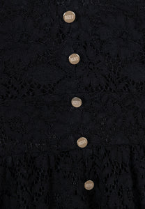 Midi dress made of black lace – ISORELLA