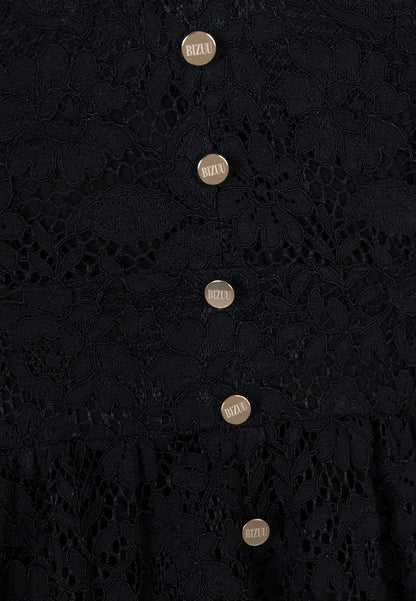 Midi dress made of black lace – ISORELLA